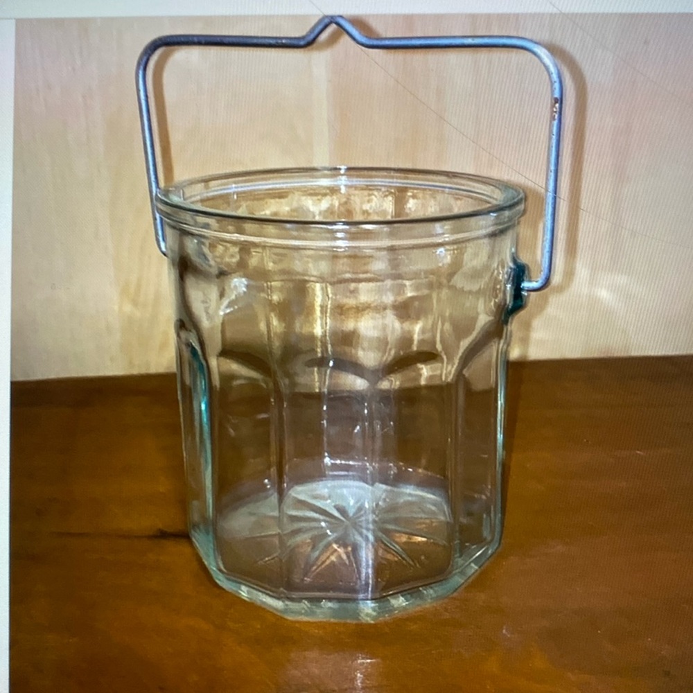 Mini glass and silver holder
